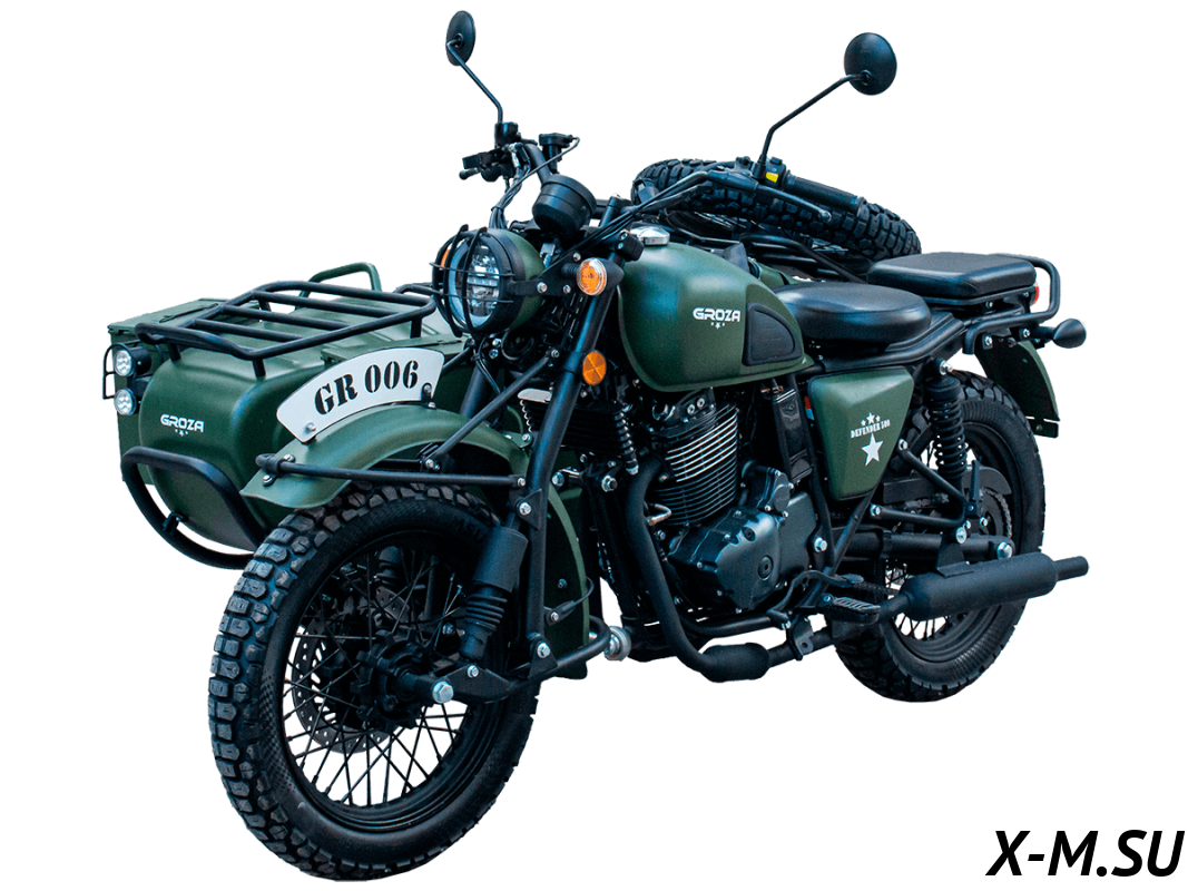Мотоцикл с коляской GROZA DEFENDER 500 (4T EFI) (2023 г.) Мотоцикл с коляской GROZA DEFENDER 500 (4T EFI) (2023 г.)