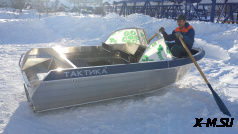 Алюминиевая моторная лодка Тактика-390 DC